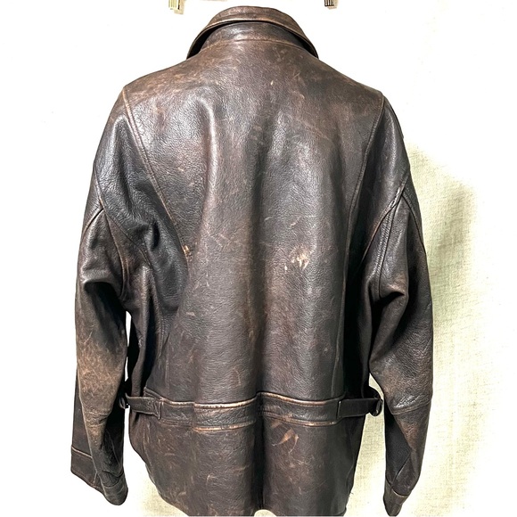 Eddie Bauer leather bomber jacket - Picture 3 of 6